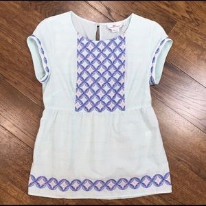 Vineyard vines peplum / babydoll top size 4